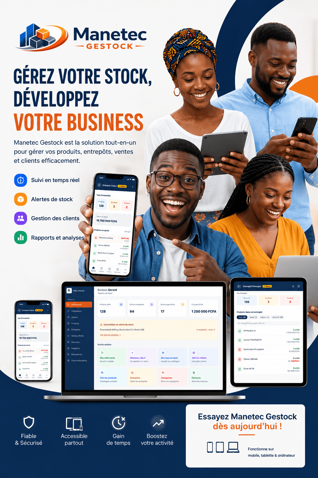 Manetec Gestock — gérez votre stock, développez votre business