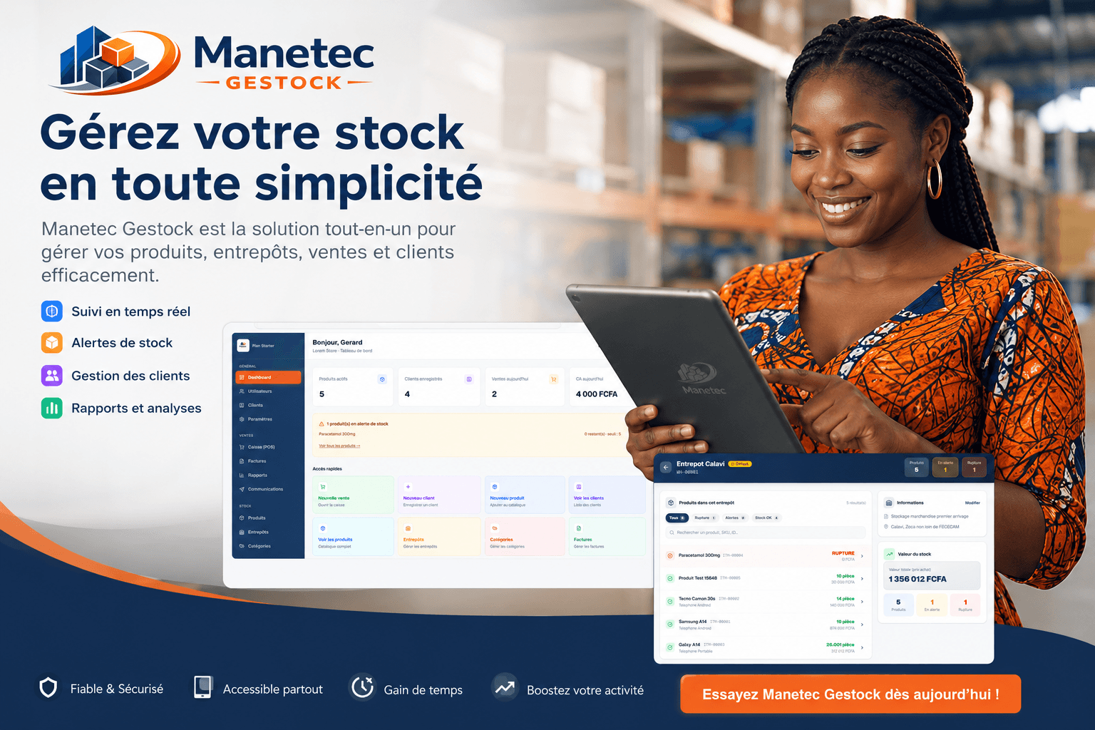 Gérez votre stock en toute simplicité